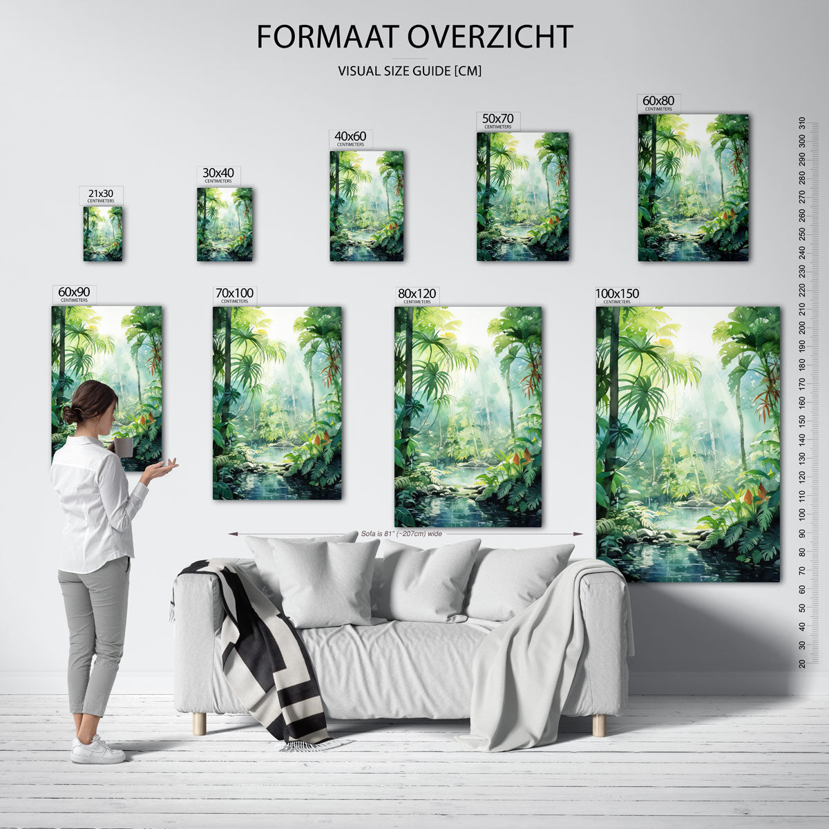 Tropische jungle Poster
