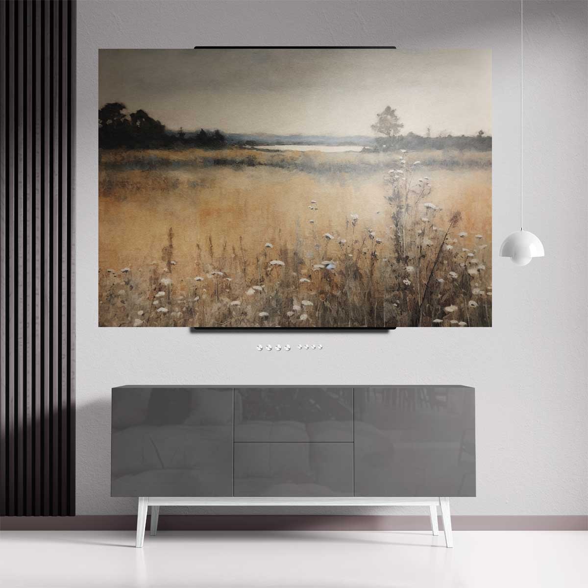Rustieke Landschapsglans Kunstwerk-canvas-dibond-plexiglas-wanddecoratie-WallArtistic