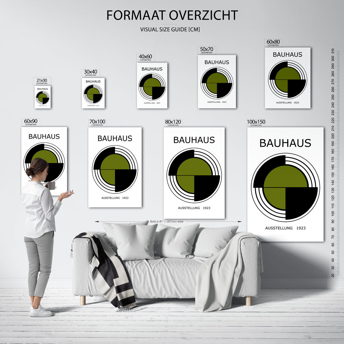 Cirkelvormen en lijnen Poster