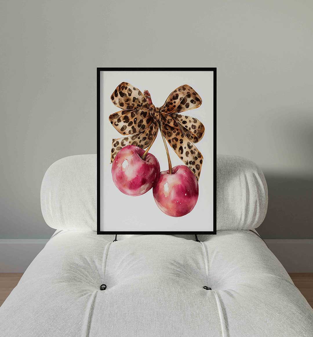 Kersen met strik Poster
