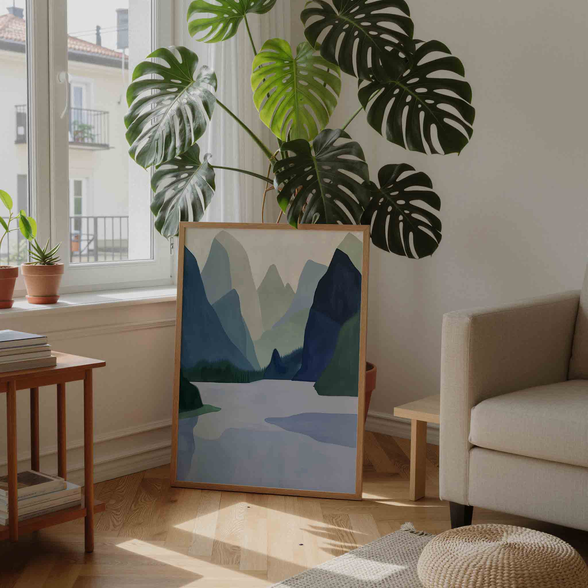 Bergen en meer Poster
