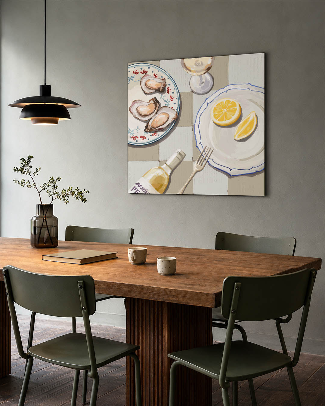 Eettafel compositie Kunstwerk