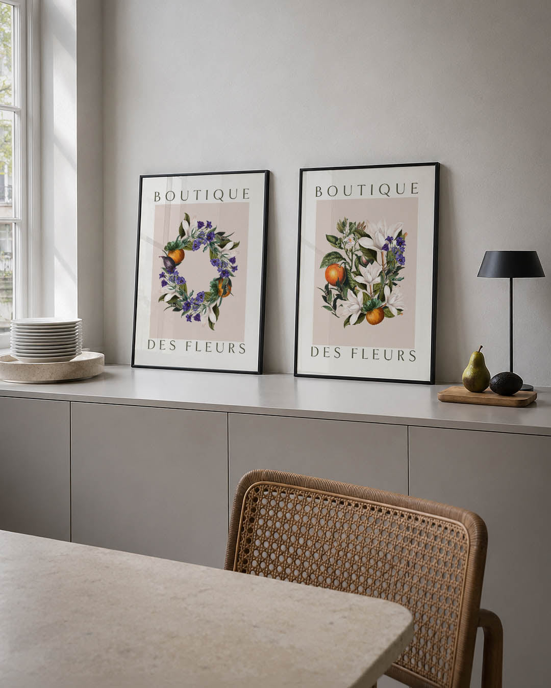 Bloemrijke cirkel Posterset