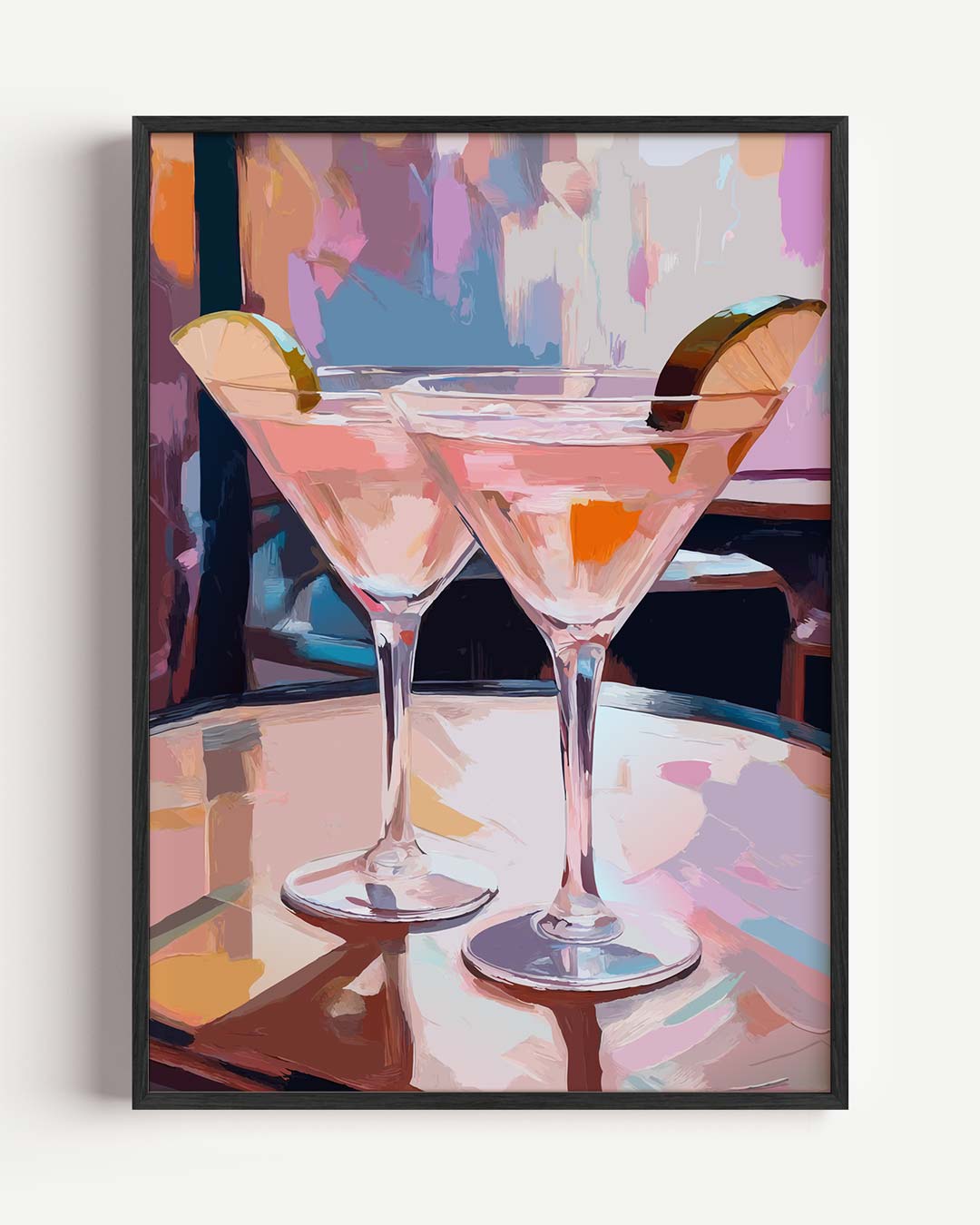 Cocktail Avond Vibes Poster-WallArtistic