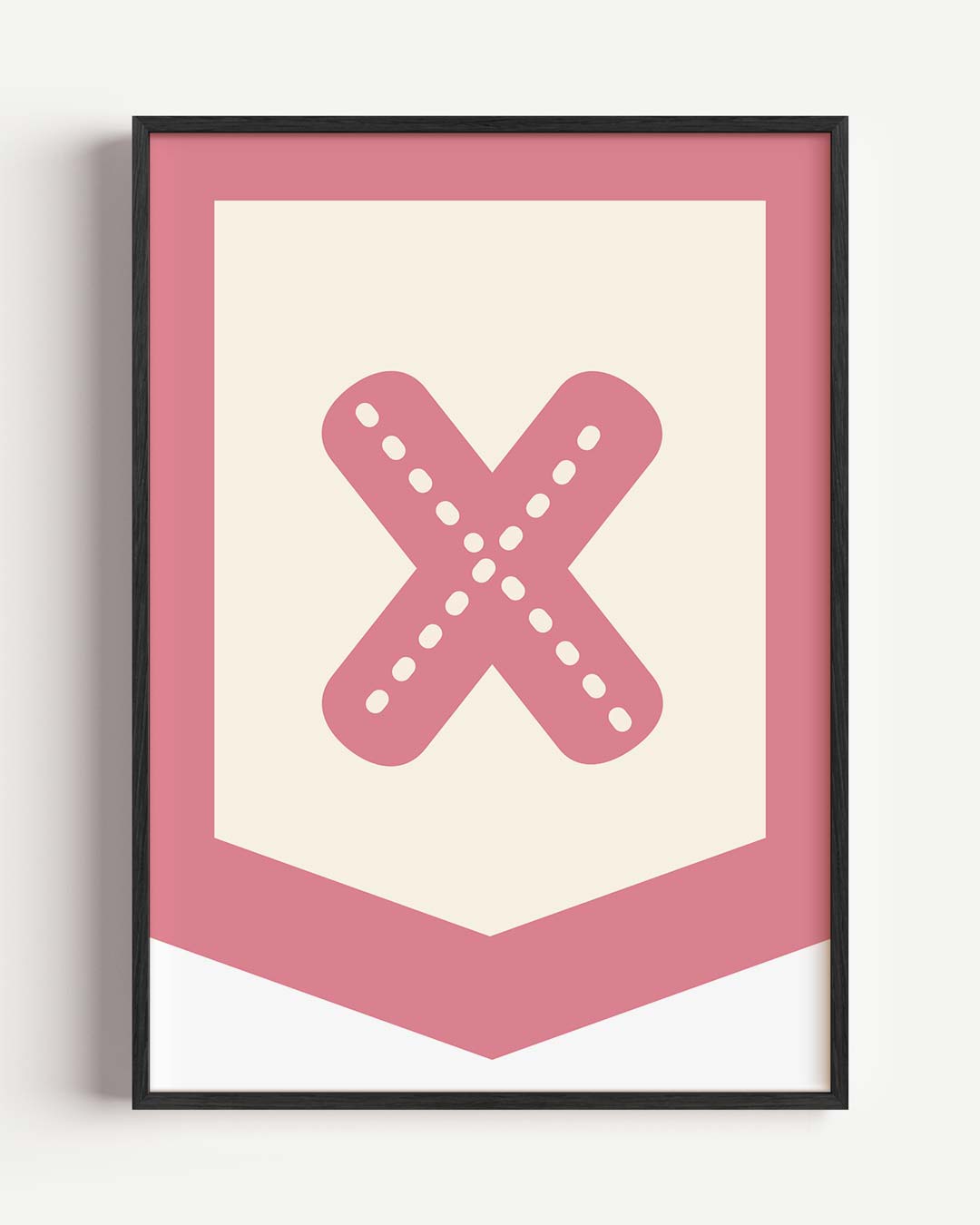 Stijlvolle Roze Abstracte Poster-WallArtistic