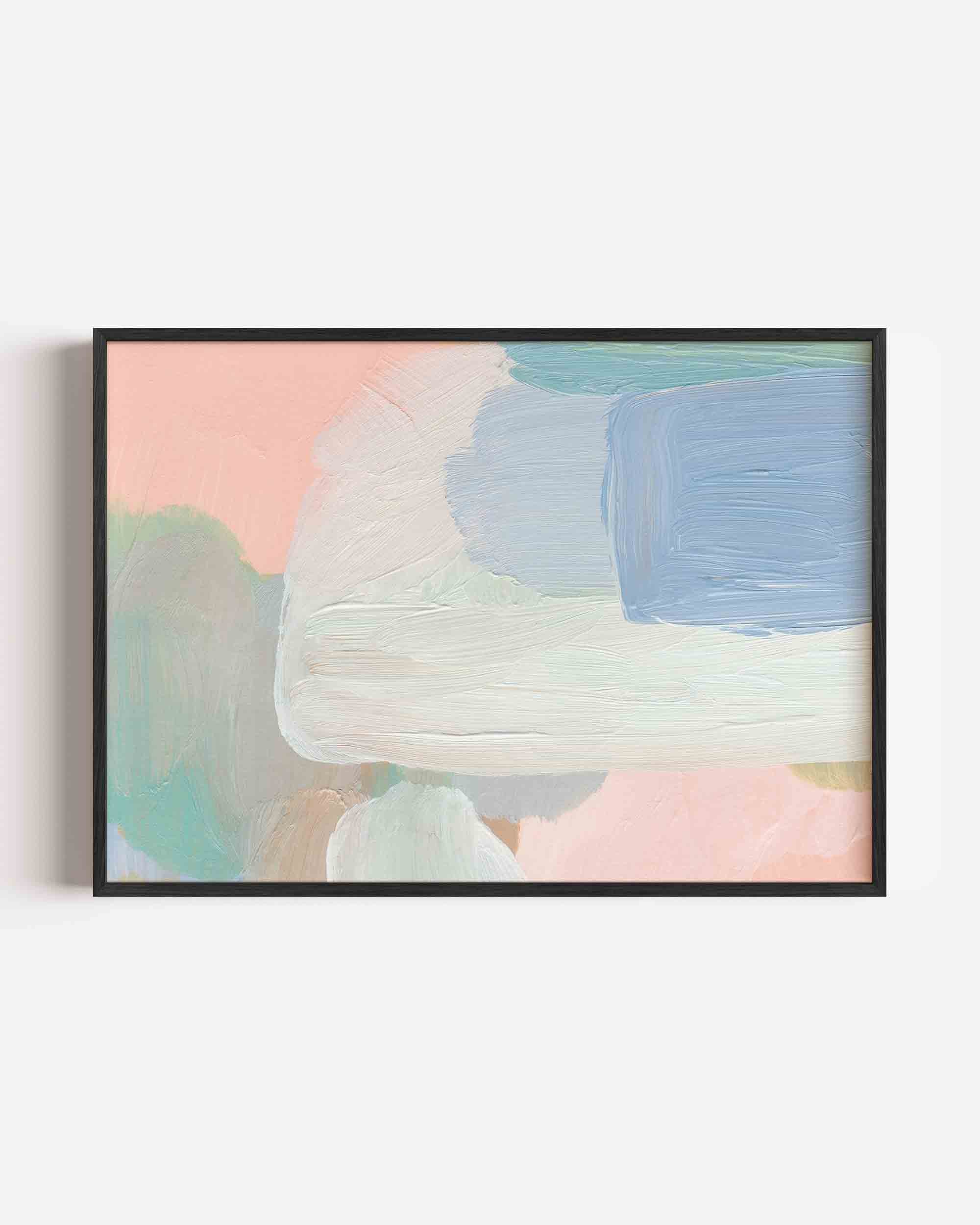Abstracte pastelkleuren Poster