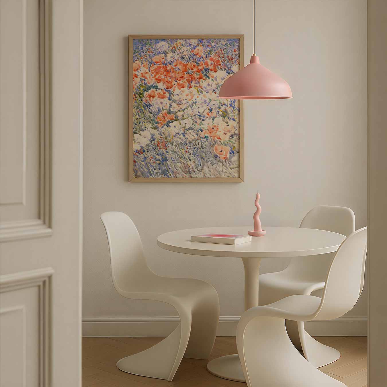 Bloemenveld in Impressionistische Stijl Poster-WallArtistic