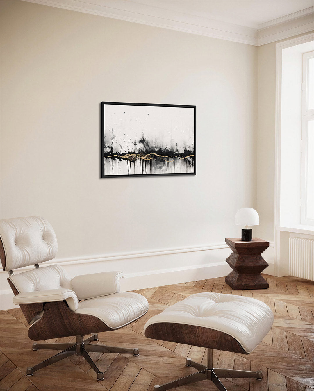 Dynamische lijnenspel Kunstwerk