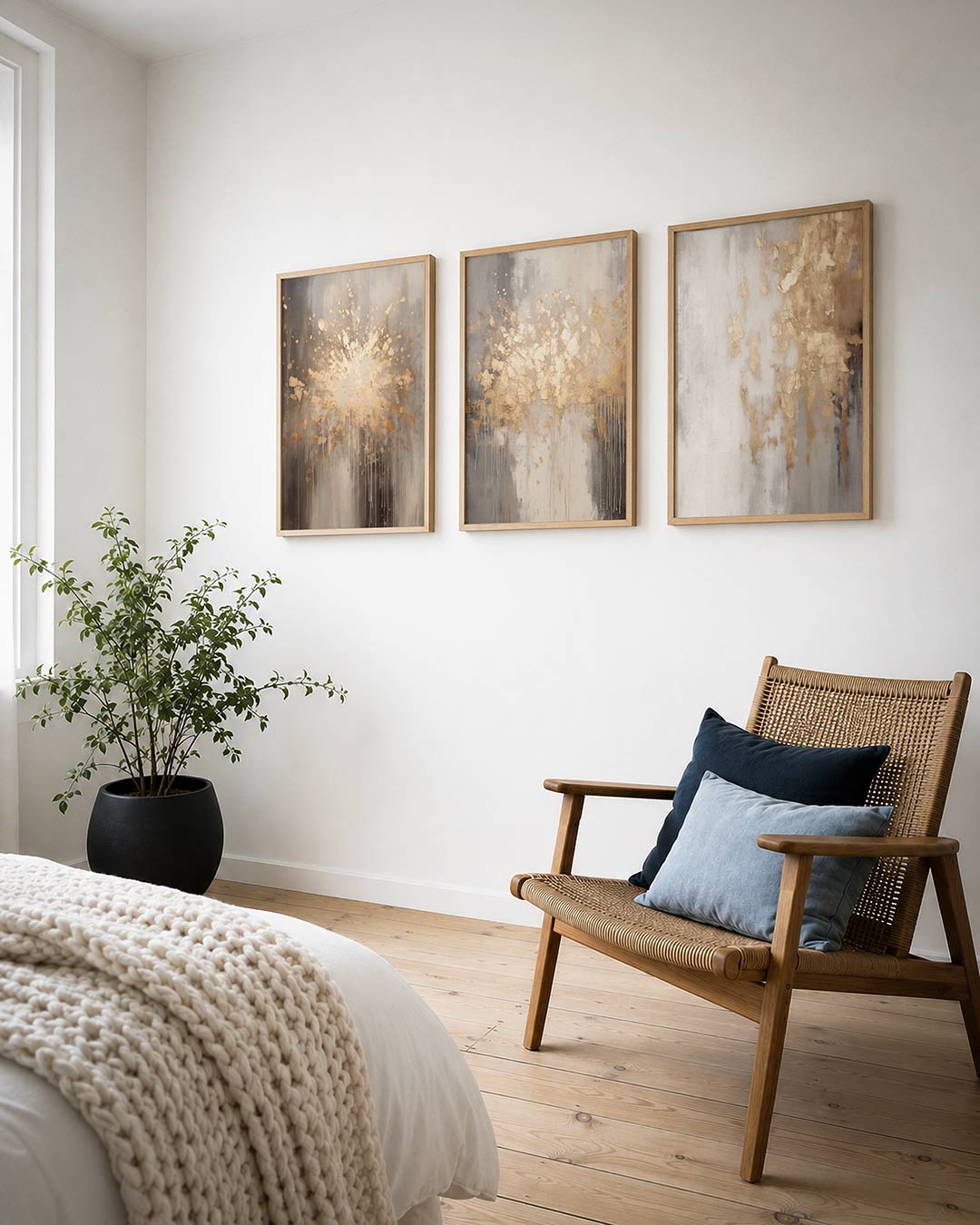 Gouden spatexplosie Posterset