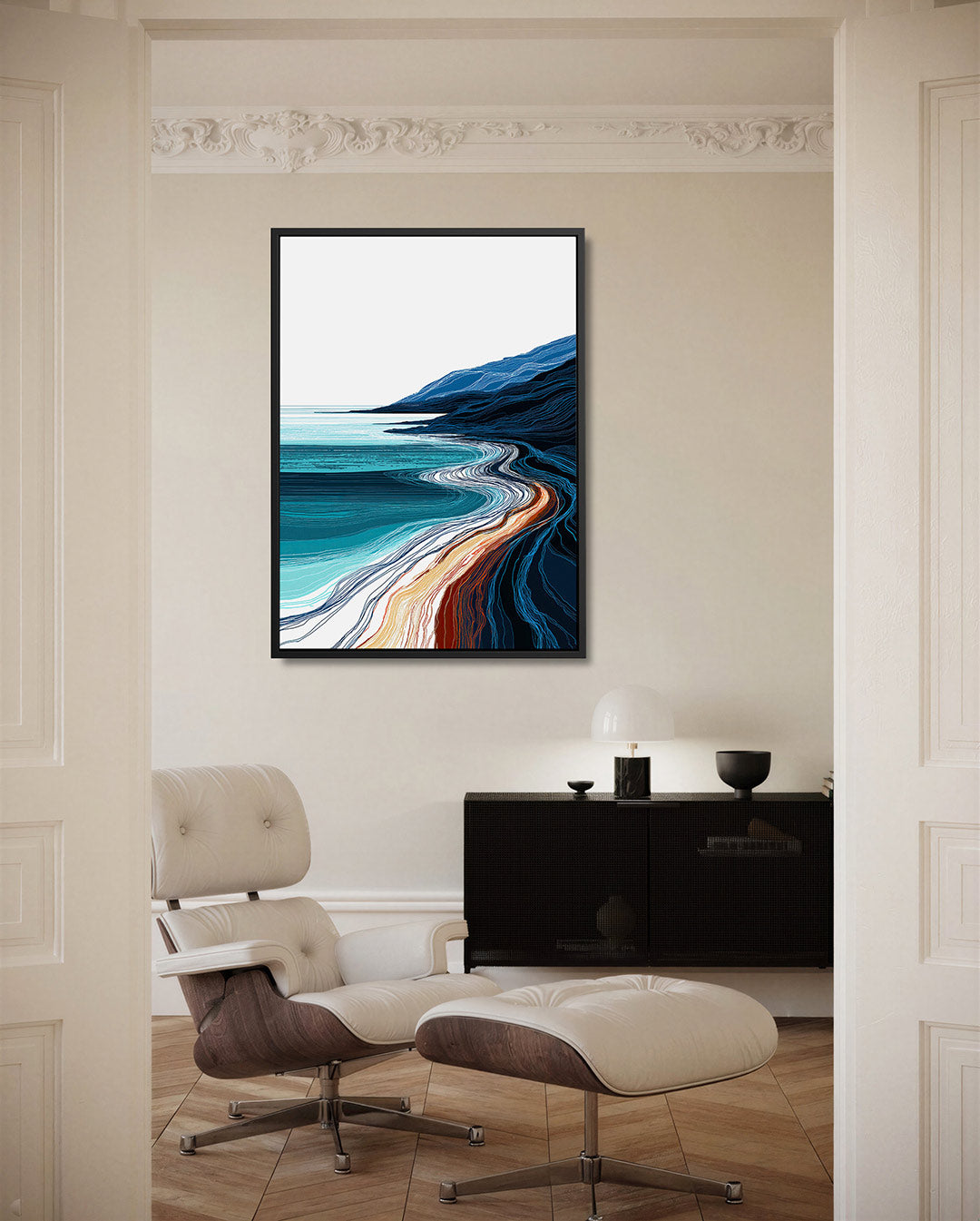 Golvende kustlijnen Kunstwerk
