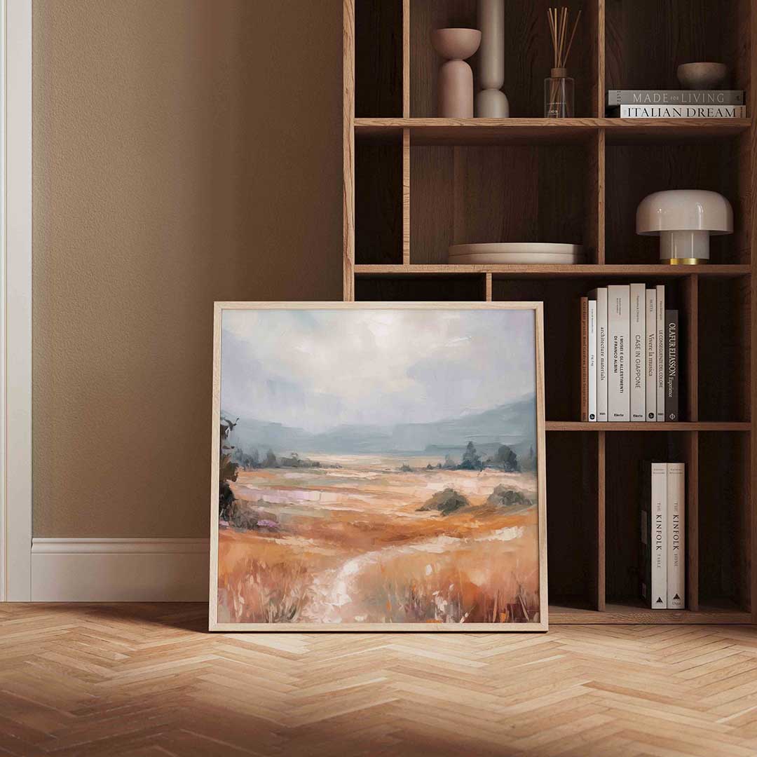 Landschap met heuvels Poster