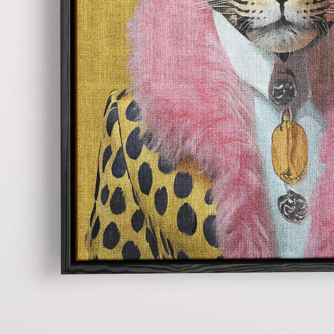 Trendige Leopardenporträt-Kunstwerke