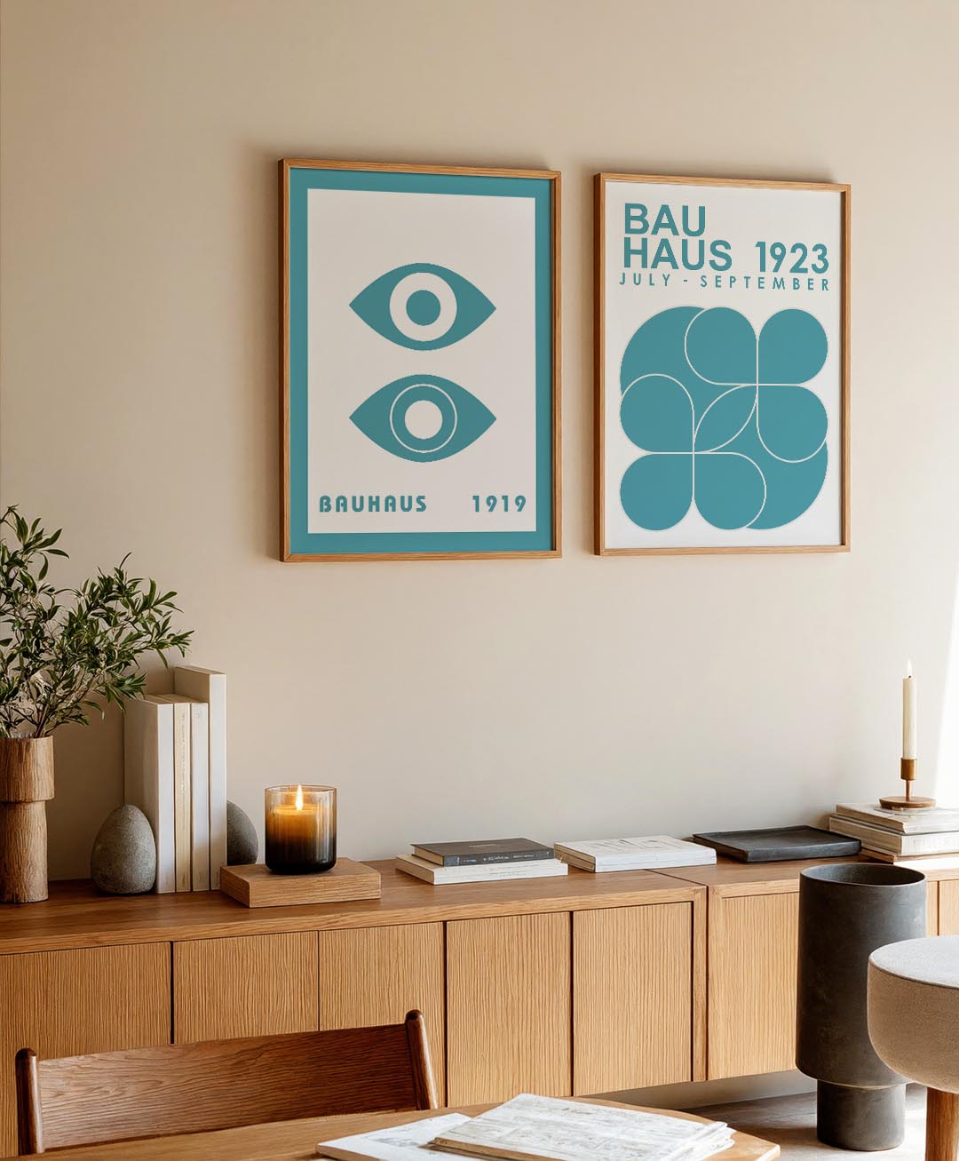 Oogvormen en lijnen Posterset
