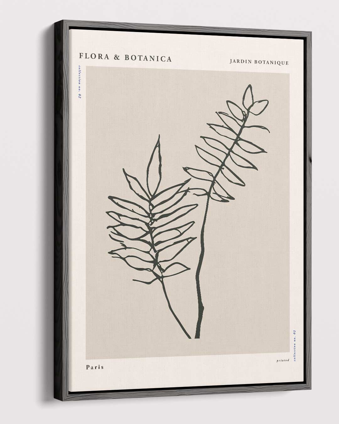 Botanische Stijl Tekening Kunstwerk-canvas-dibond-plexiglas-wanddecoratie-WallArtistic