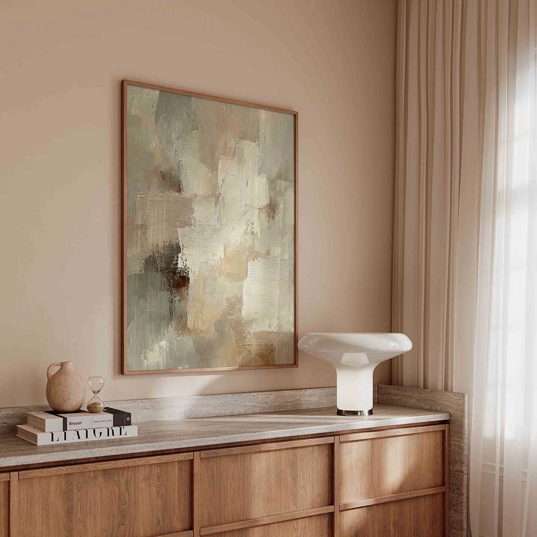Abstracte beige textuur Poster