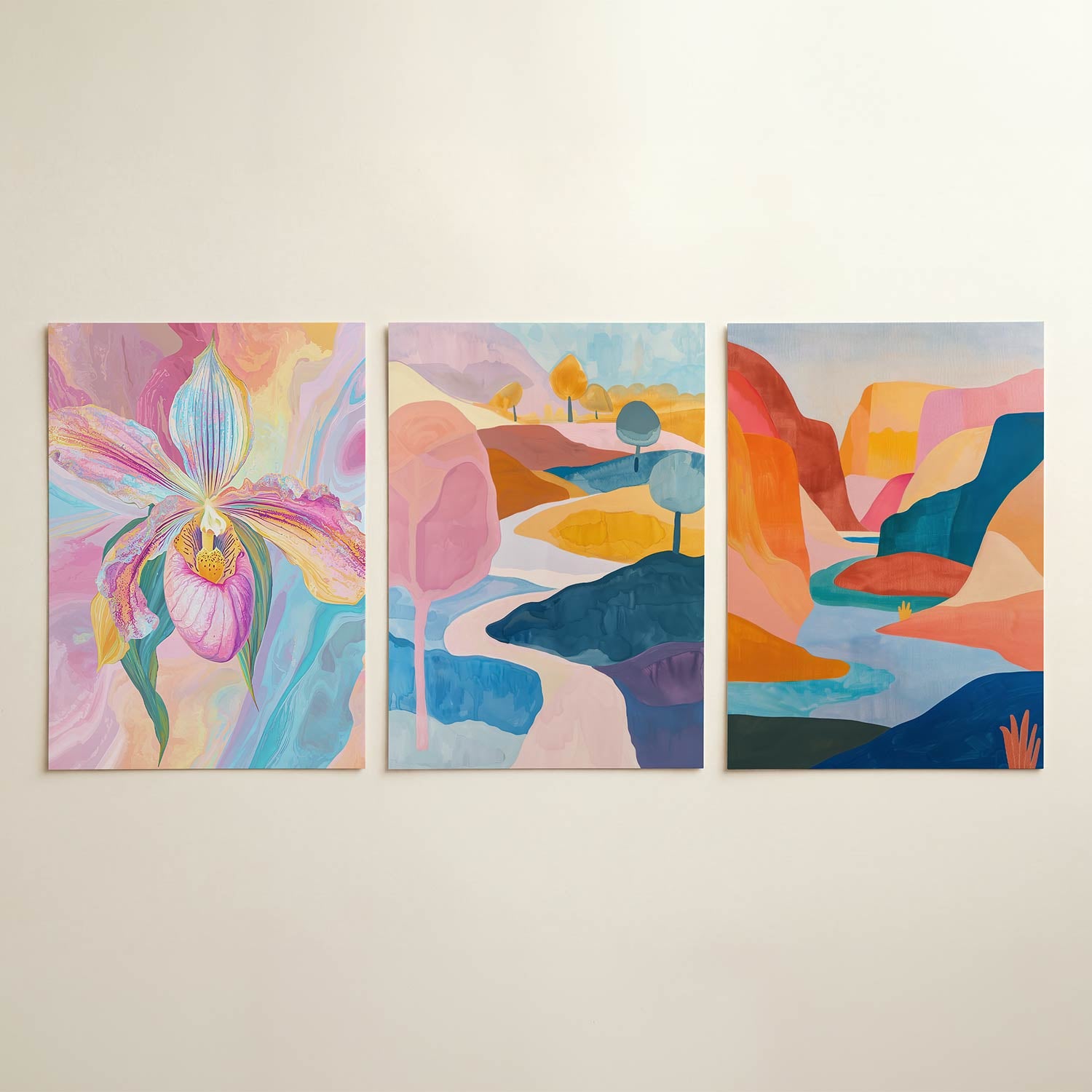 Vorm en kleurenspel Posterset