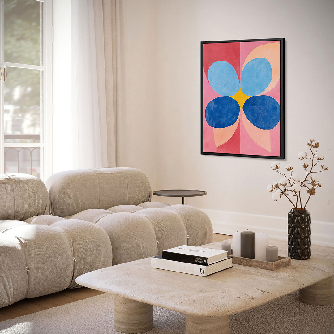 Vormenspel met kleuren Kunstwerk
