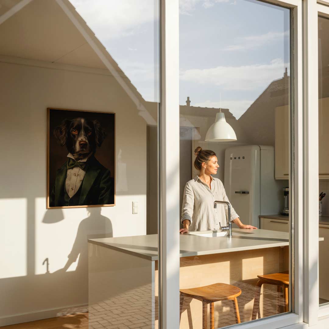 Stijlvolle Hondenportret Poster-WallArtistic