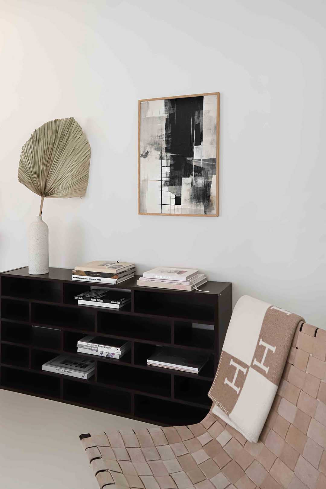 Abstracte zwart wit Poster