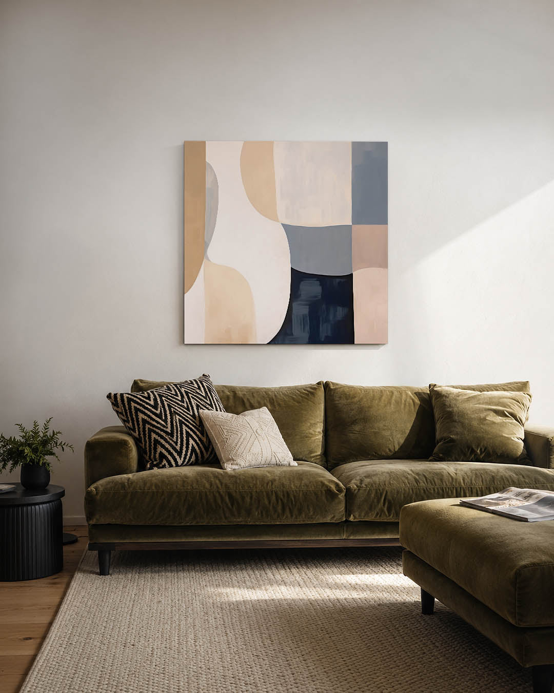 Organische vormen compositie Kunstwerk