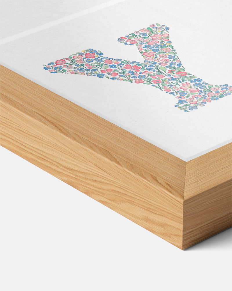 Bloemenletter Y Poster-WallArtistic