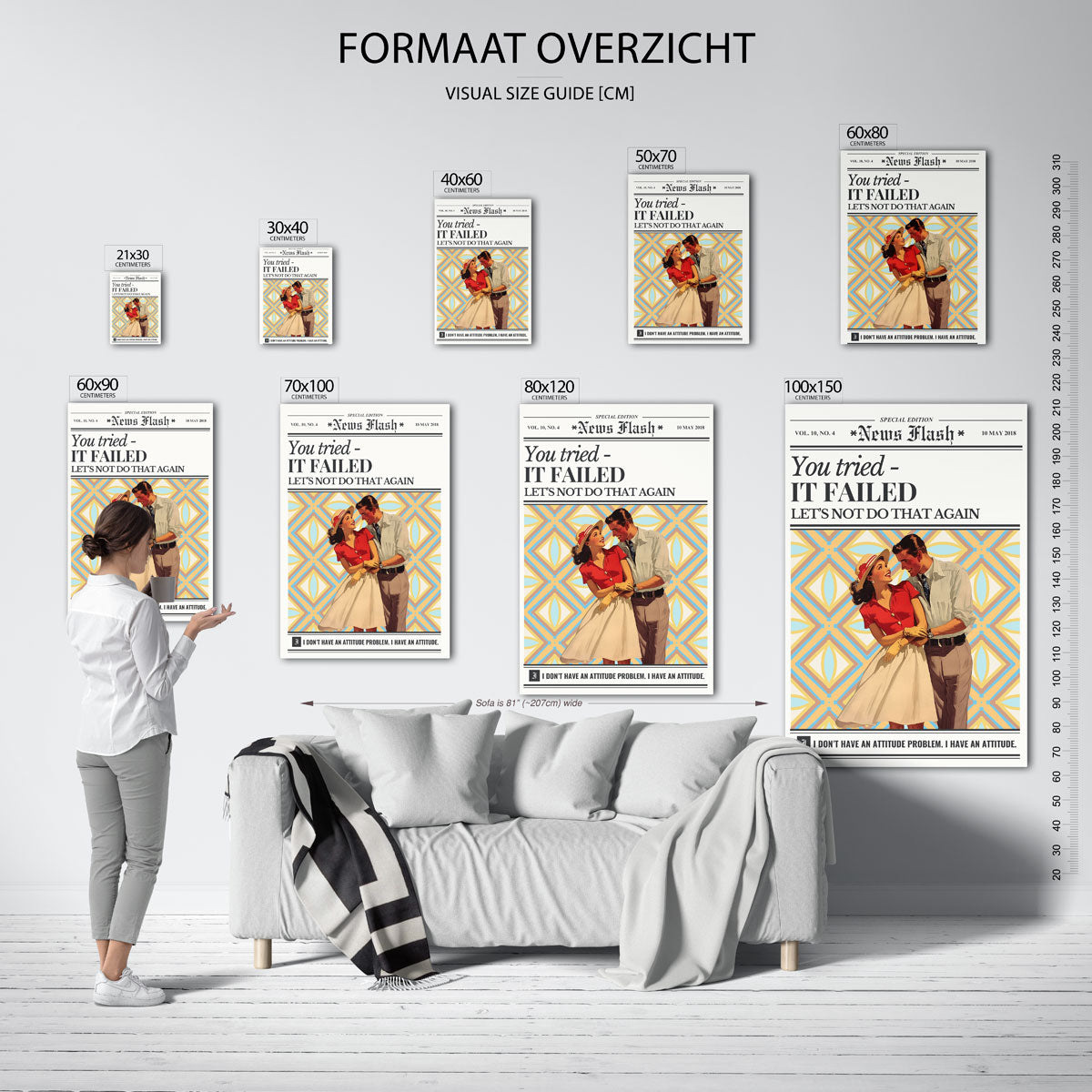 Retro koppel Poster
