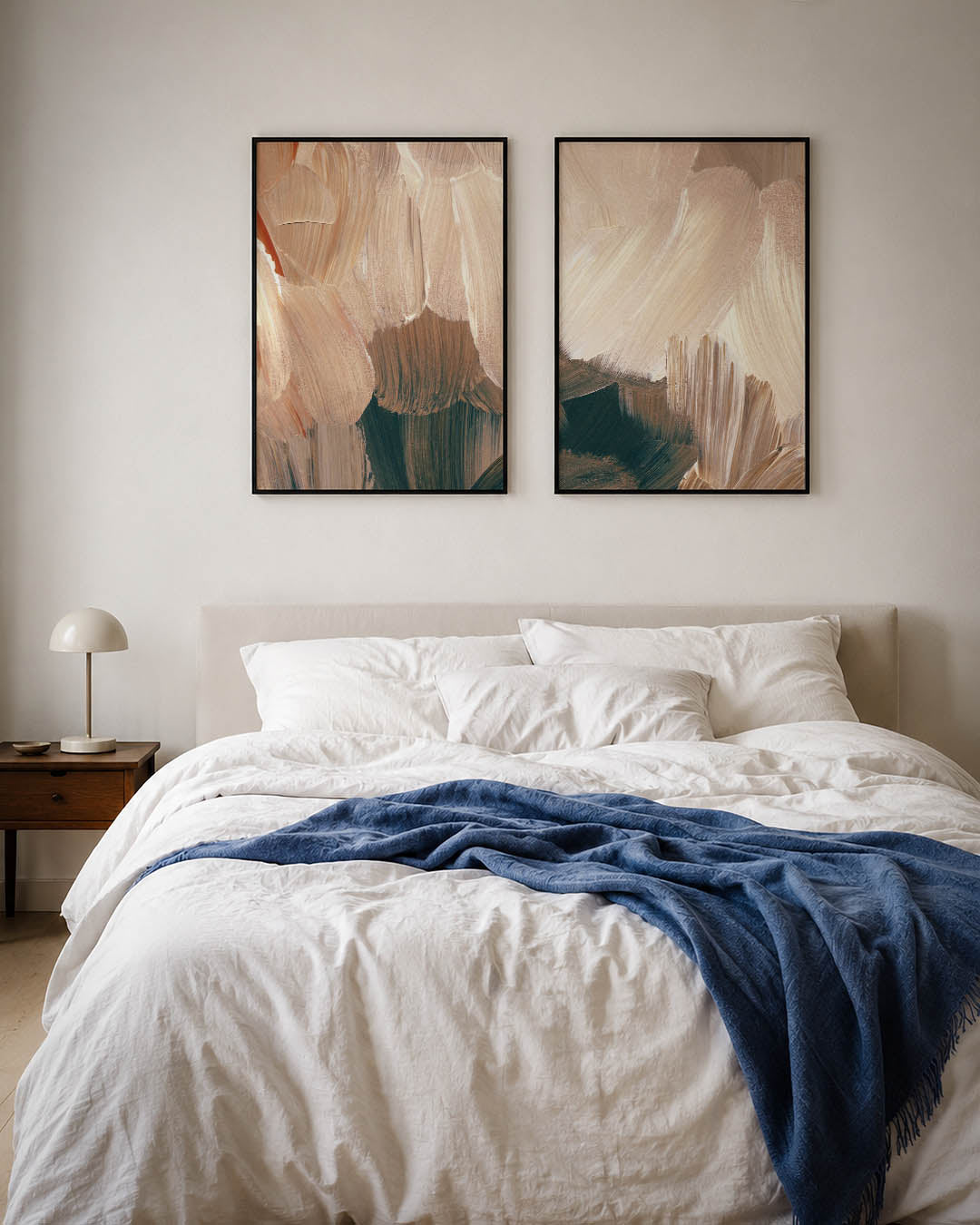 Zachte borstelstreken Posterset
