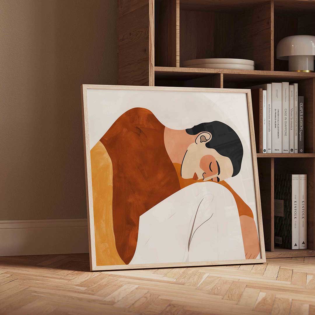 Slapende figuur Poster
