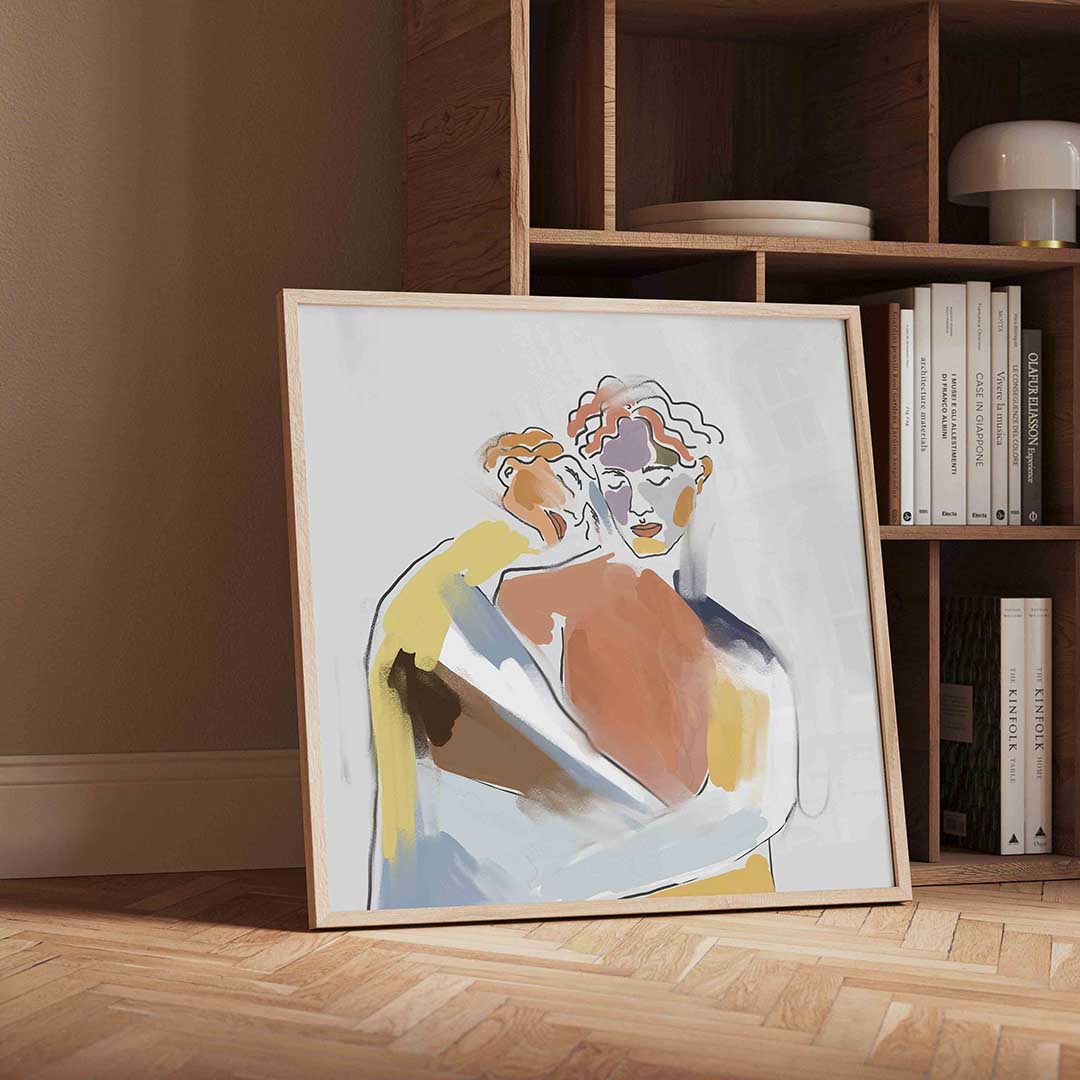 Abstracte figuren Poster