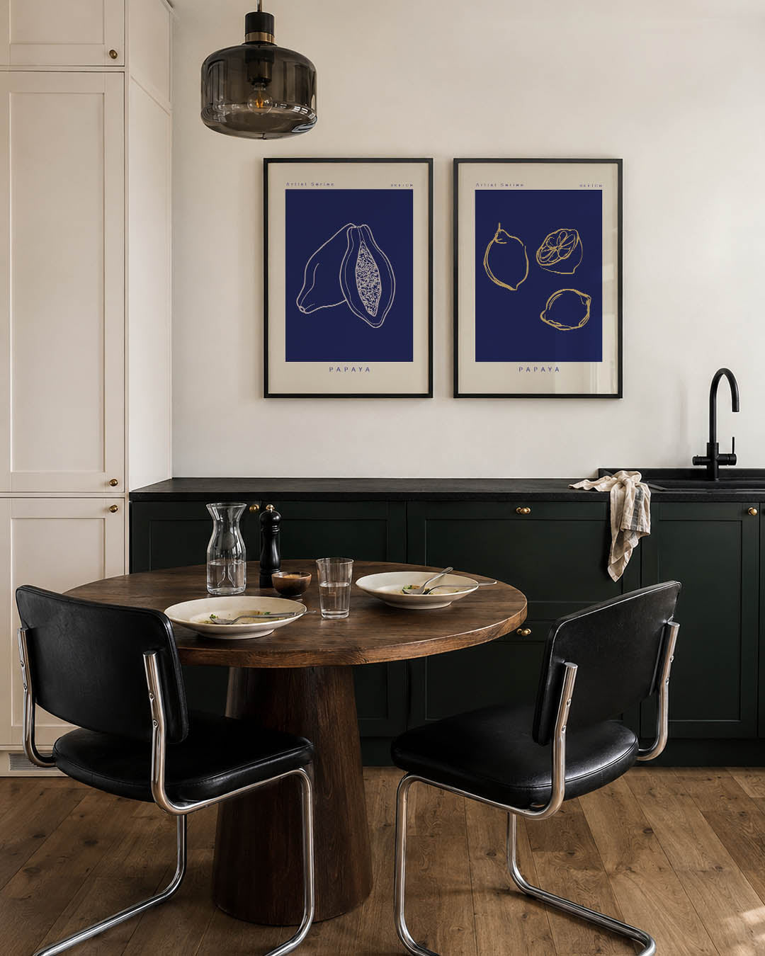 Fruitlijnenspel Posterset
