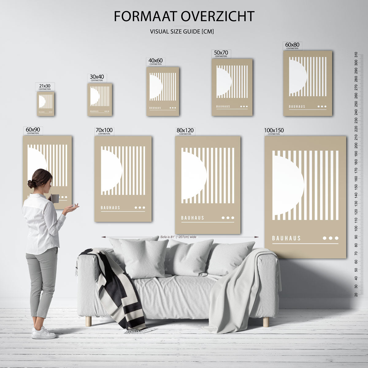 Lijnen en vlakken Poster