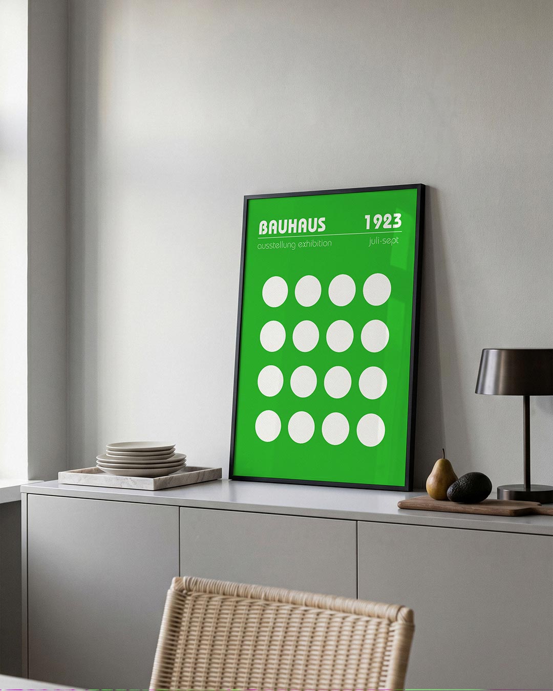 Cirkelpatroon groen Poster