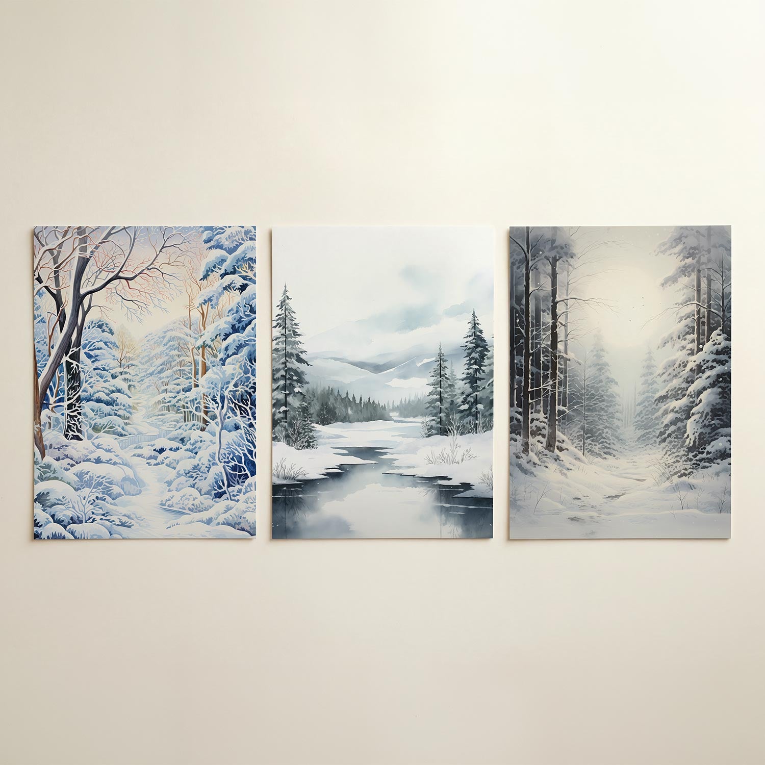 Winterse sereniteit Posterset