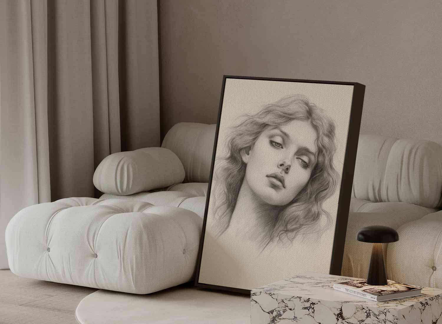 Dromerige Blik Kunstwerk-canvas-dibond-plexiglas-wanddecoratie-WallArtistic