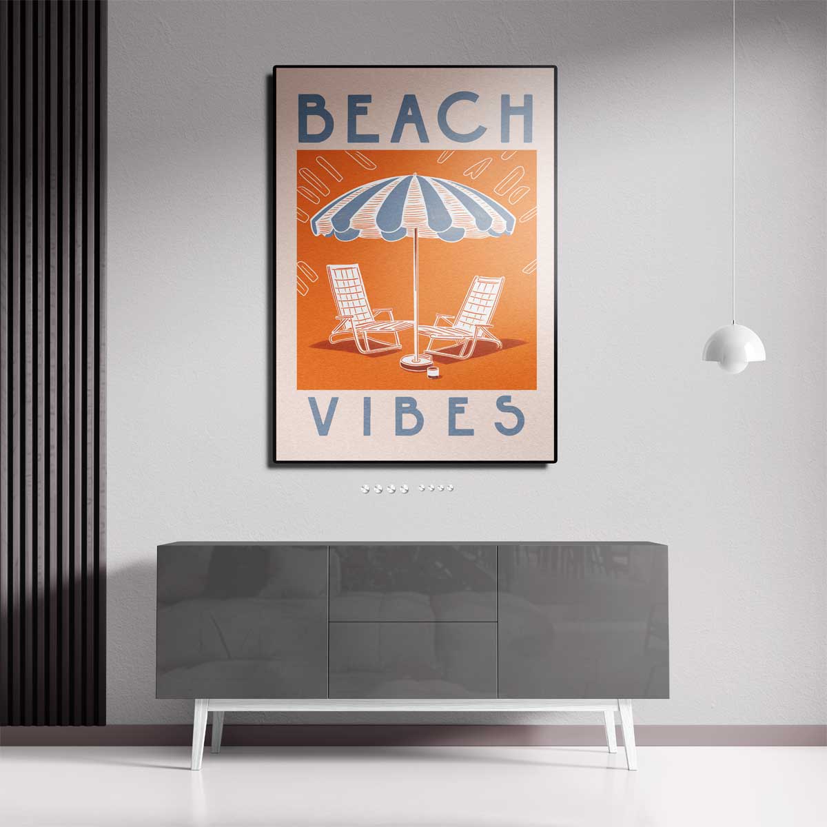 Zomerse Strandvibes Kunstwerk-canvas-dibond-plexiglas-wanddecoratie-WallArtistic