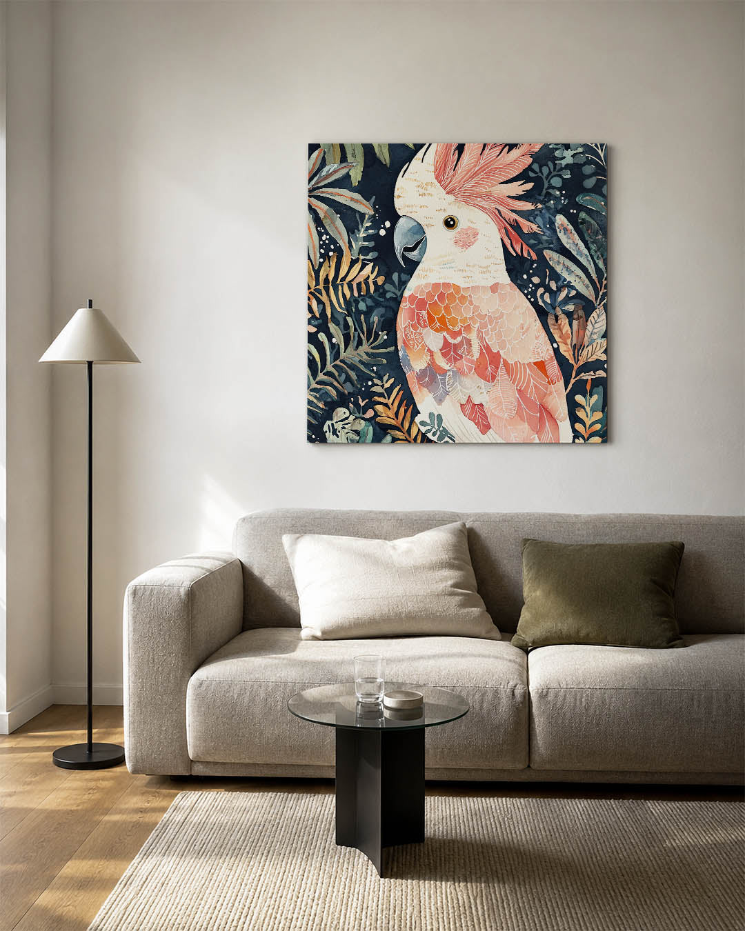 Vrolijke vogel illustratie Kunstwerk