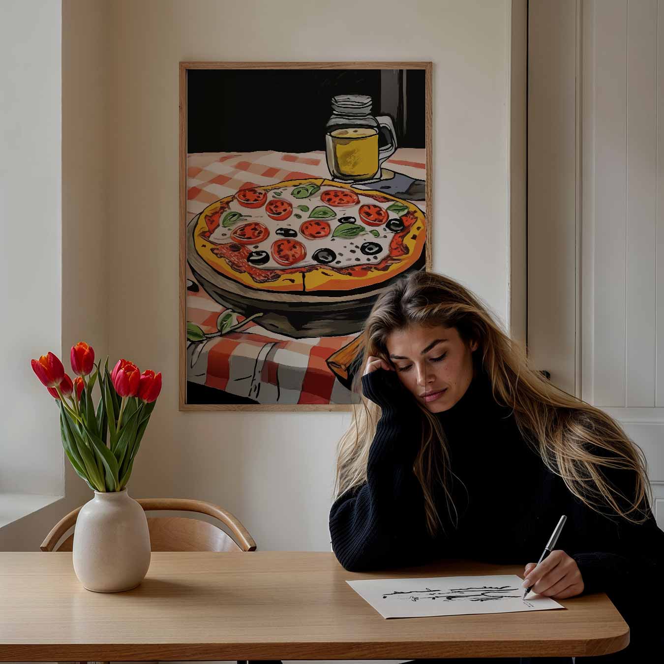 Pizza-avond Poster-WallArtistic