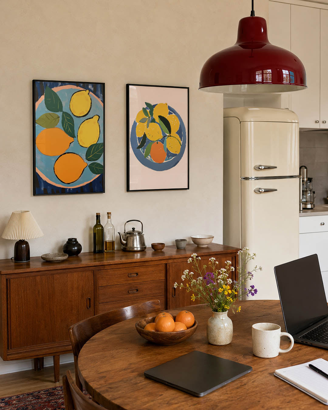 Fruit en bladeren Posterset