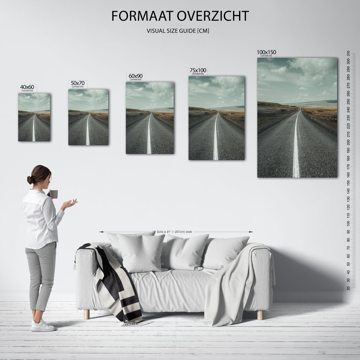 Eindeloze weg Kunstwerk