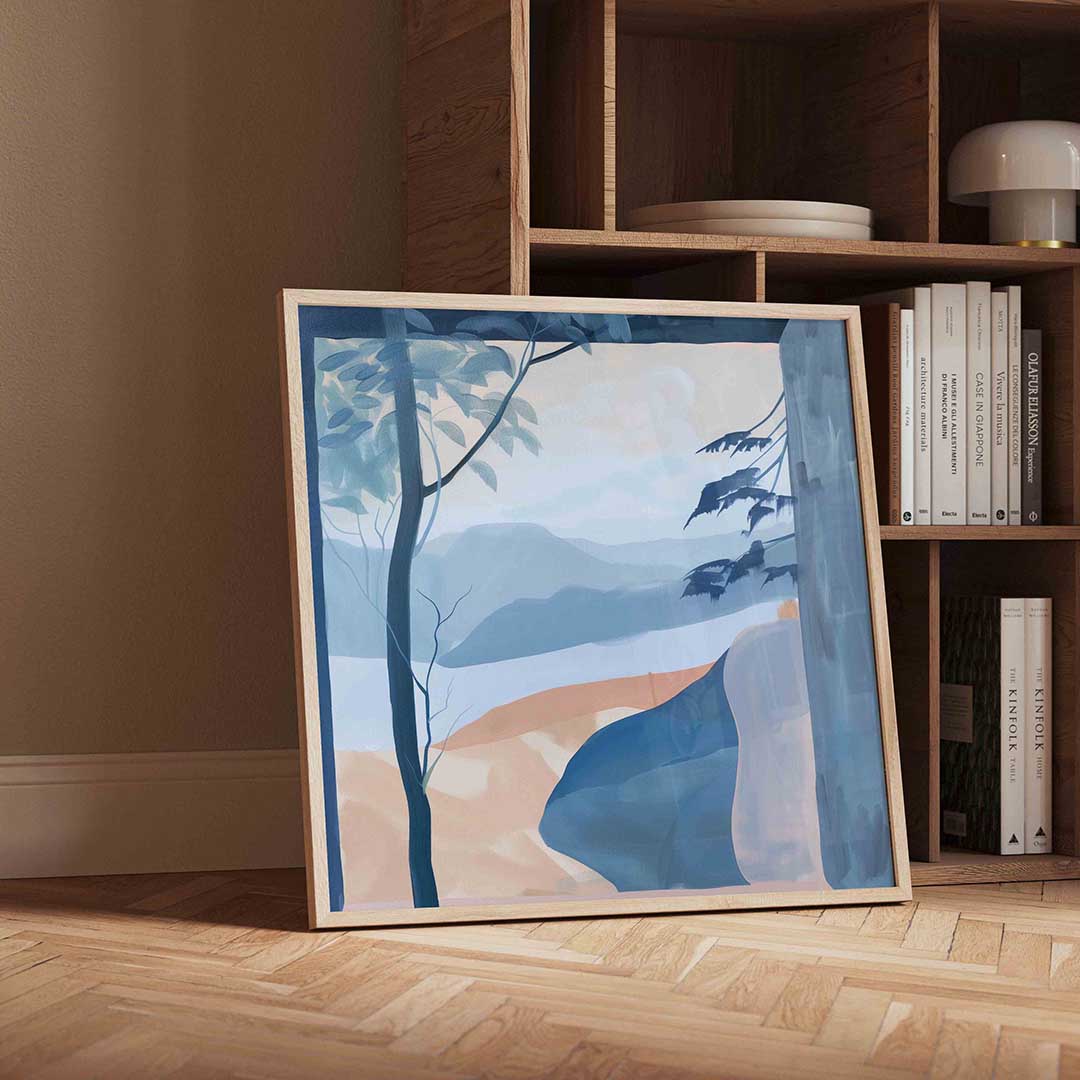 Landschap met bomen Poster