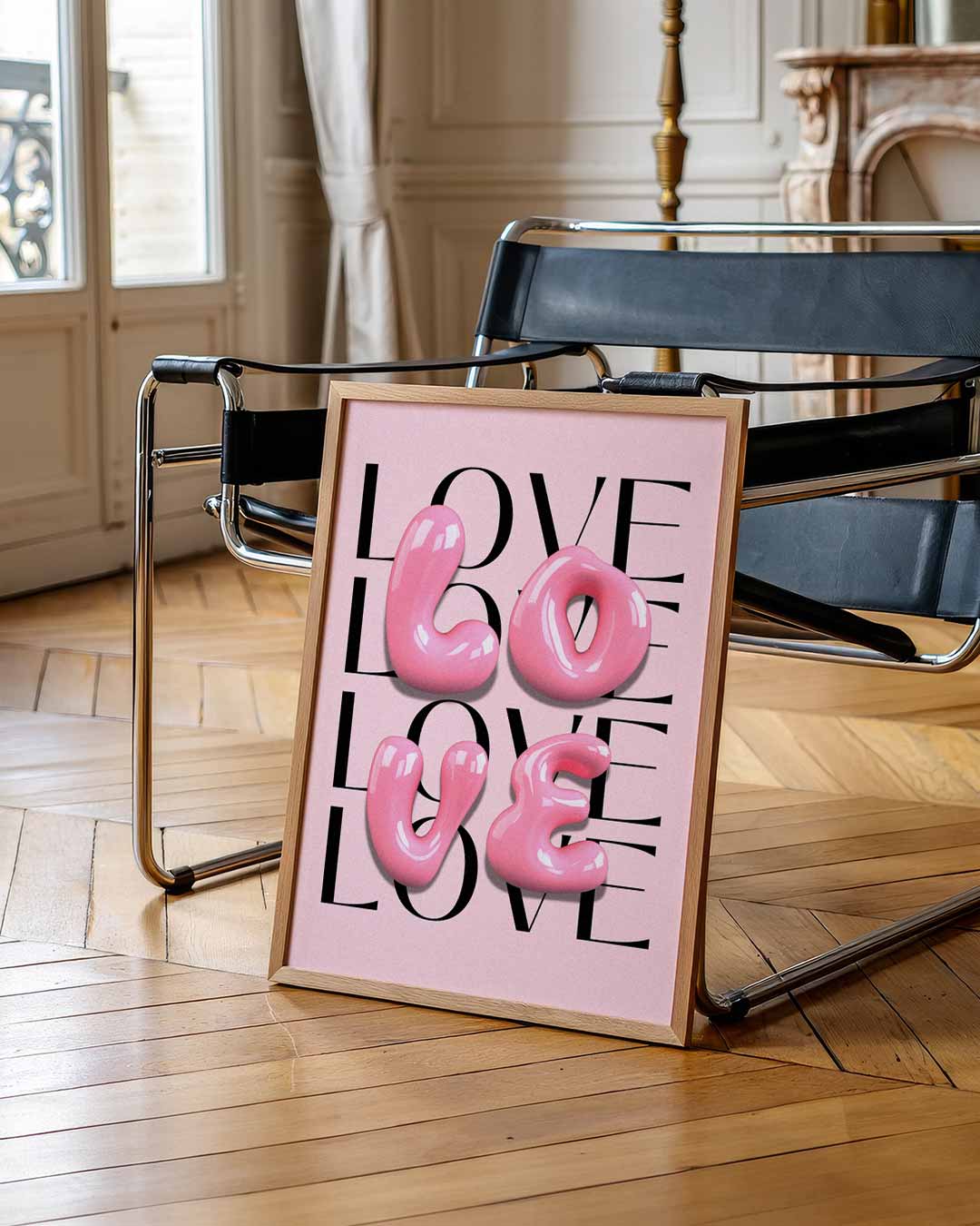 Love in Bubblegum Style Poster-WallArtistic