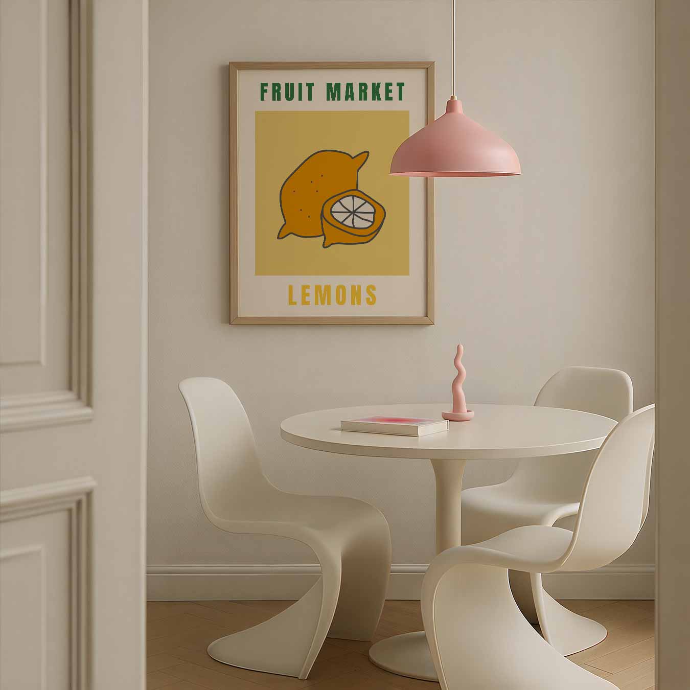 Zomerse Citroenmarkt Poster-WallArtistic