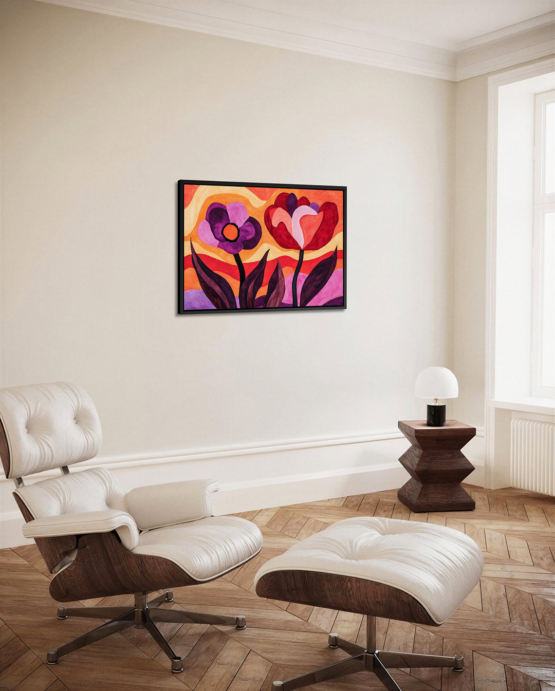 Bloemrijke kleurenpracht Kunstwerk