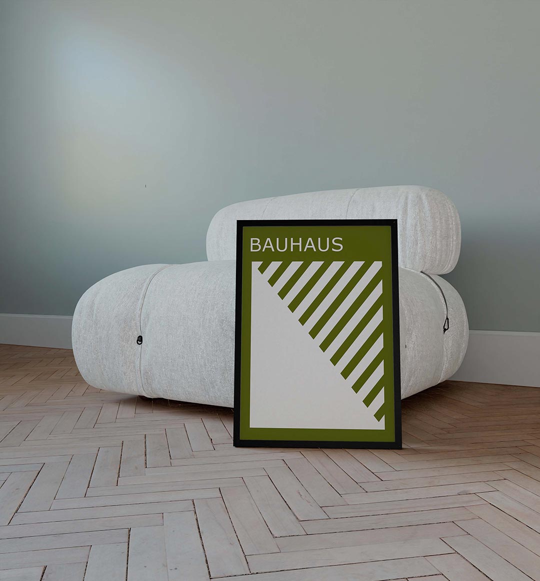 Diagonal lijnen Poster