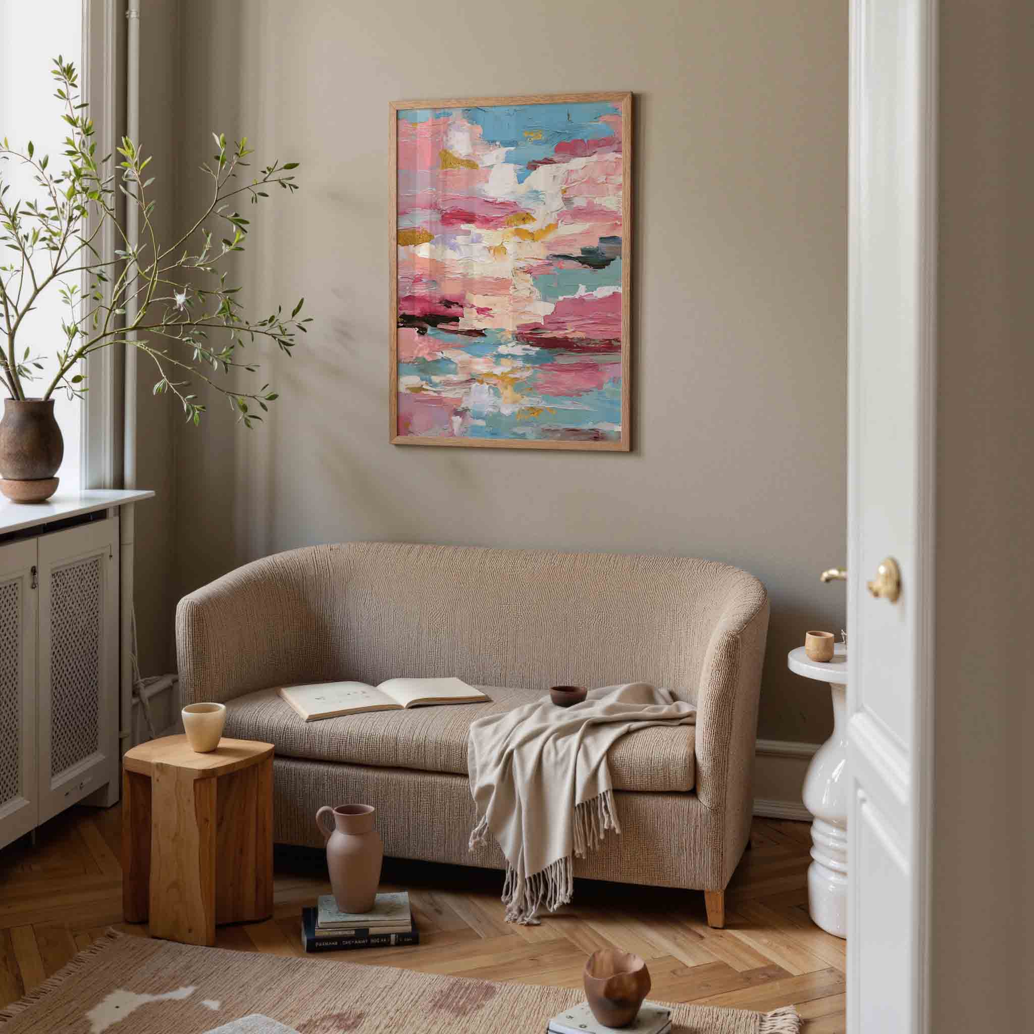 Abstracte kleurencompositie Poster