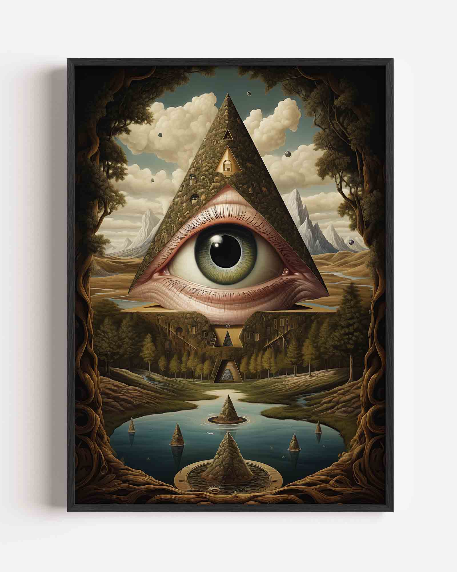 Oog in piramide Poster