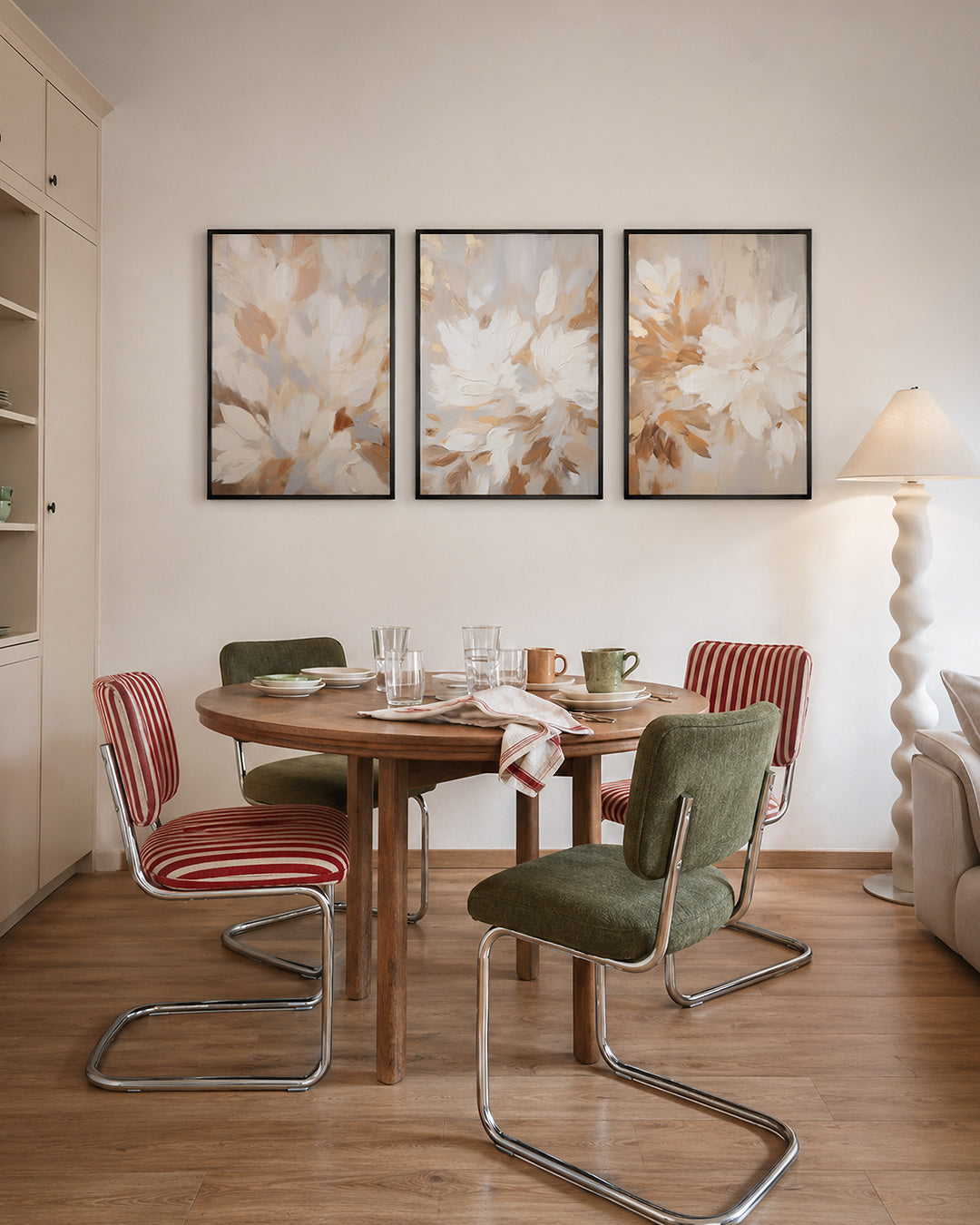 Zachte kleurvlakken Posterset