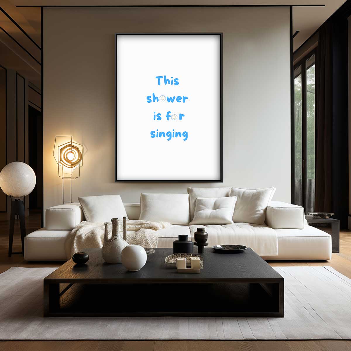 Inspirerende Doucheposter Kunstwerk-canvas-dibond-plexiglas-wanddecoratie-WallArtistic
