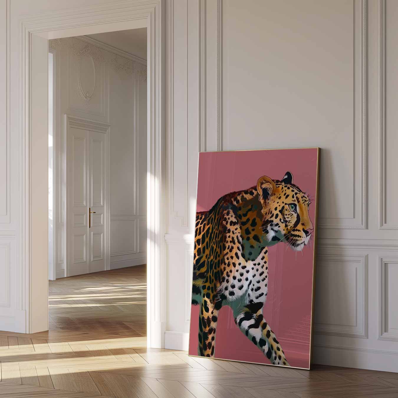 Safari Chic Luipaard Poster-WallArtistic
