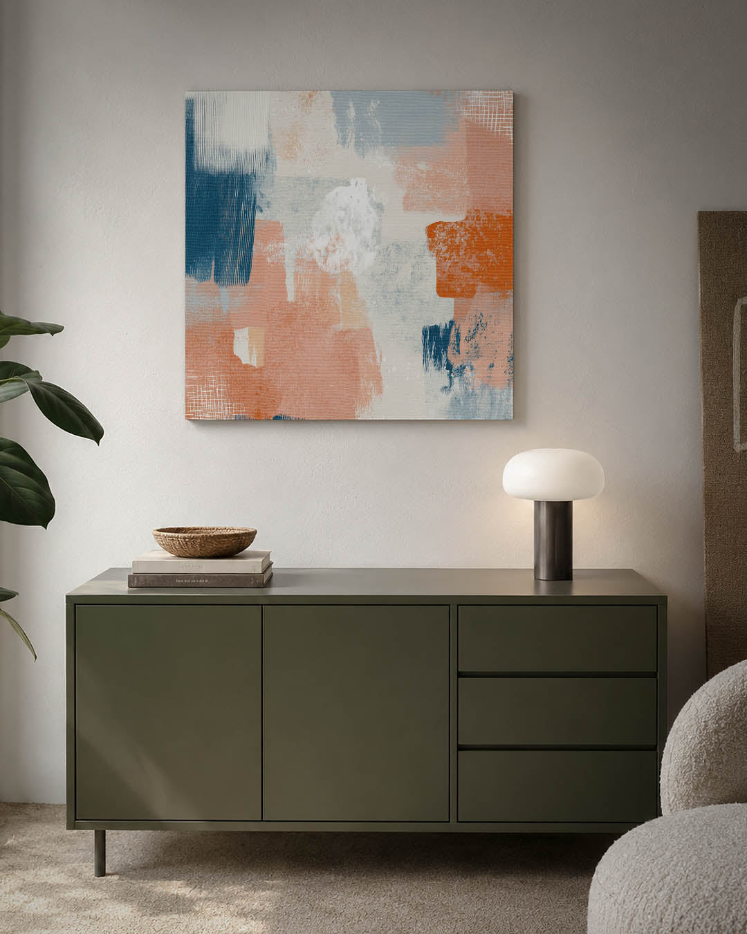 Kleurrijke vegen compositie Kunstwerk